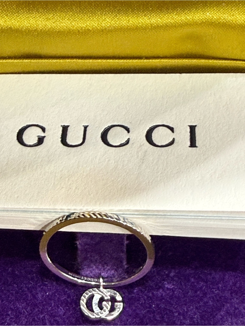Gucci Gold Double-G Charm Ring - Picture 3 of 9